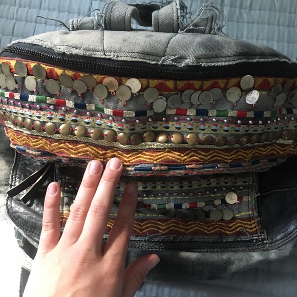 💫EMBELLISHED FREE PEOPLE BACKPACK 💫 - Picture 4 of 6